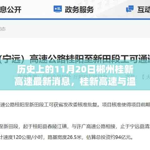 桂新高速背后的友情与温馨日常,郴州历史时刻与陪伴故事