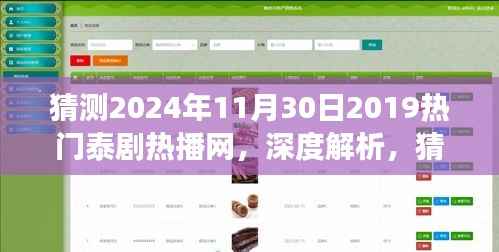 猜测2024年11月30日2019热门泰剧热播网，深度解析，猜测2024年11月30日热门泰剧热播网的体验与观察