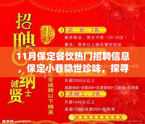 11月保定餐饮热门招聘信息,保定小巷隐世珍味,探寻十一月餐饮热门招聘信息的独特风味之旅