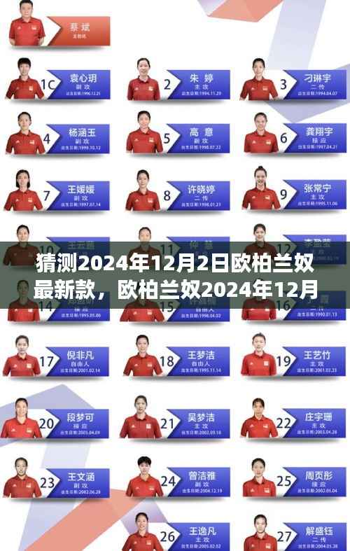 欧柏兰奴2024年12月2日新款产品评测报告,特性、体验、对比及用户分析全解析