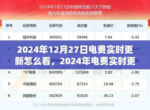 电费实时更新指南,掌握电费动态,轻松应对能源消费(2024年最新)