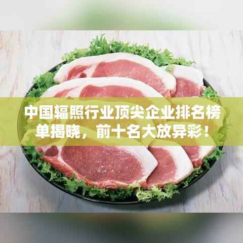 中国辐照行业顶尖企业排名榜单揭晓,前十名大放异彩!